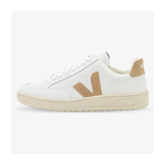 Veja V-12 Leather White Dune