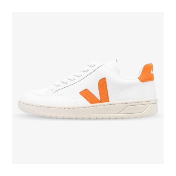 Veja V-12 Leather White Pumpkin