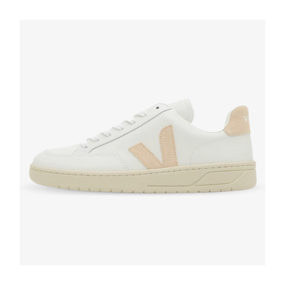 Veja V-12 Leather White Sable