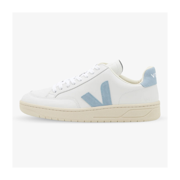 Veja V-12 Leather White Steel