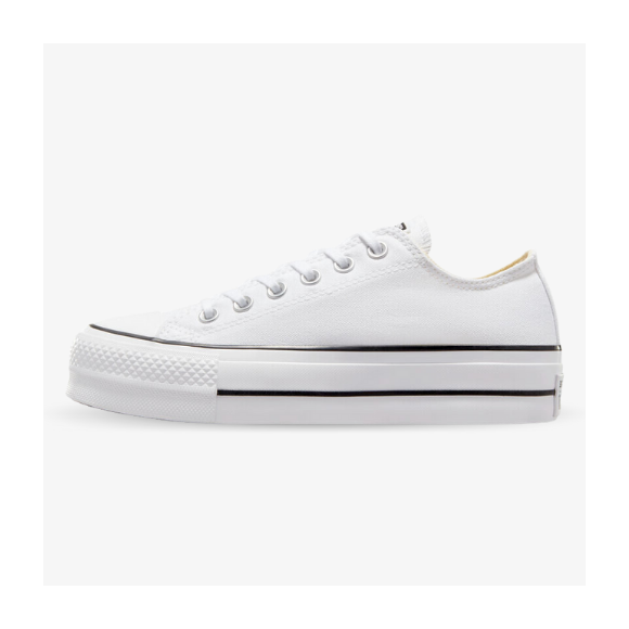 Converse All Star bajas con plataforma blancas