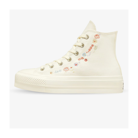 Converse All Star Altas plataforma OX Flower Embroidery
