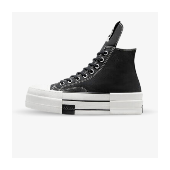 Converse All Star Altas plataforma x DRKSHDW negras