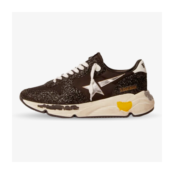Golden Goose Running Sole Chocolate con Estrella brillante de color Plateada
