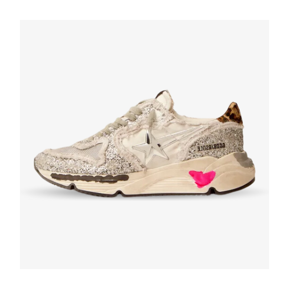 Golden Goose Running Sole con Purpurina y Estrella 3D Brillante
