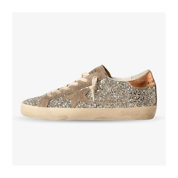 Golden Goose Superstar con Purpurina marrones