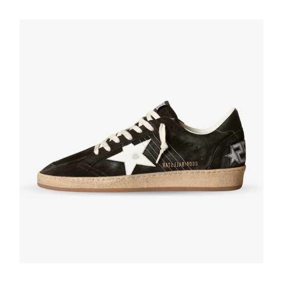 Golden Goose Ball Star con Estrella de piel Blanca