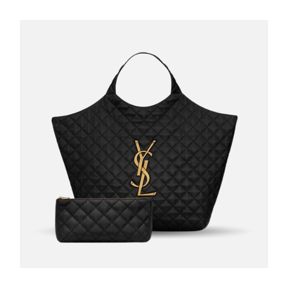 Bolso shopper Saint Laurent icare negro
