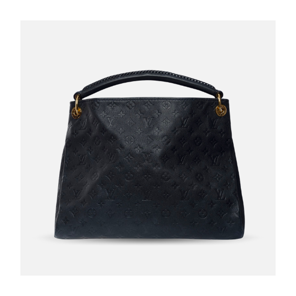 Bolso mediano Louis Vuitton artsy mm de cuero negro