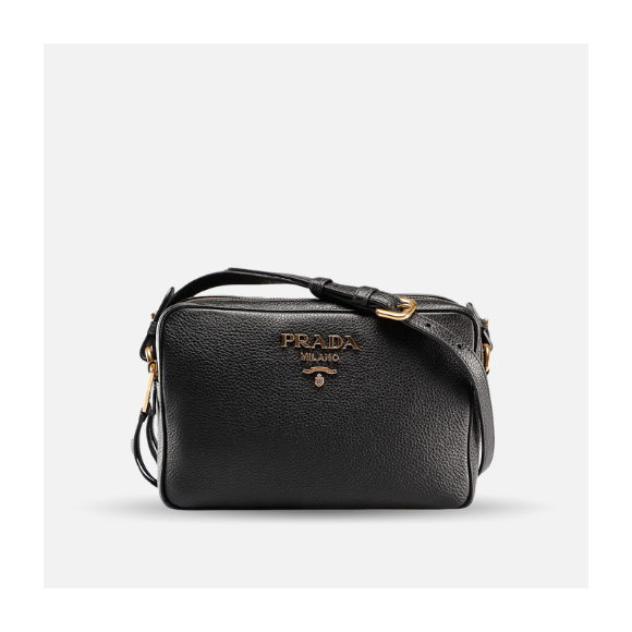 Bolso bandolera Prada saffiano negro