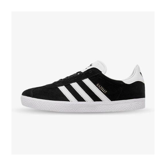 Adidas Gazelle negras y suela blanca