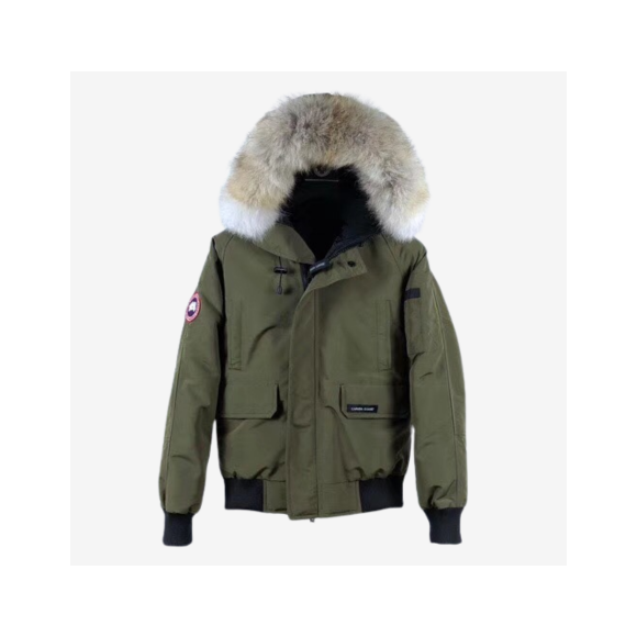 Chaqueta Canada Goose Verde Militar con Capucha