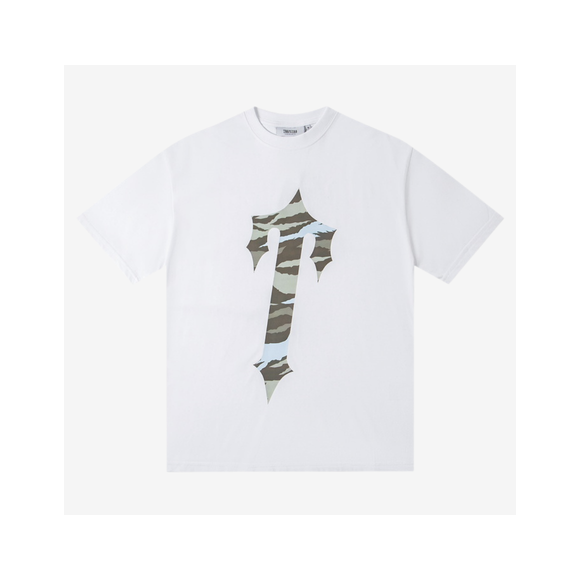 Camiseta Trapstar Blanca Logo T Militar