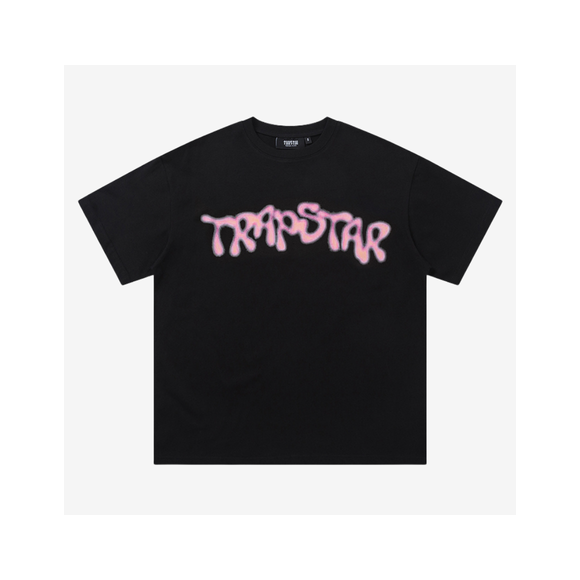 Camiseta Trapstar Negra y Rosa