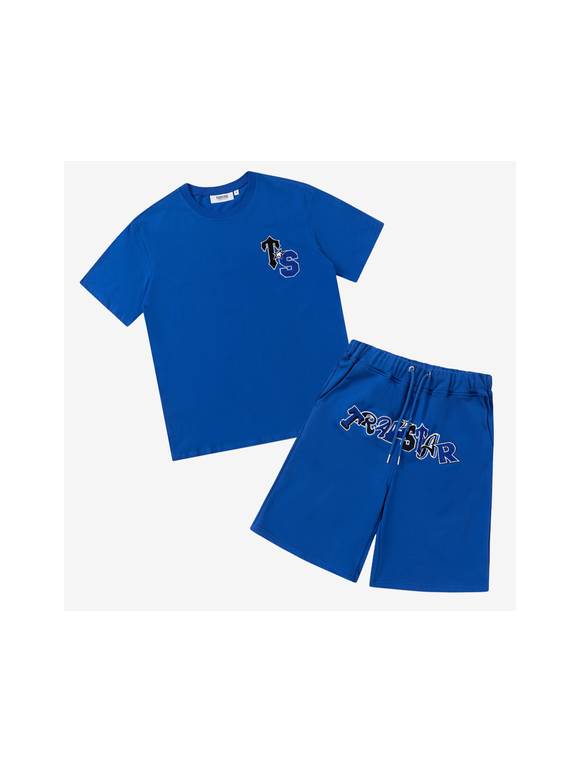 Conjunto Corto Trapstar Azul Logo TS