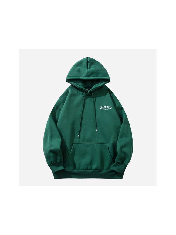 Sudadera Carharrt Verde Logo Letras