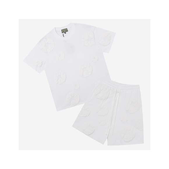 Conjunto Corto Denim Tears Blanco