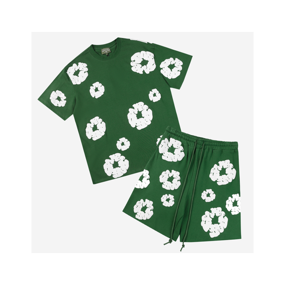 Conjunto Corto Denim Tears Verde