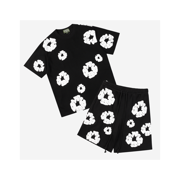 Conjunto Corto Denim Tears Negro
