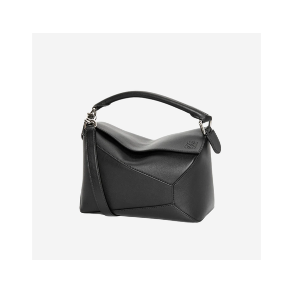 Bolso bandolera LOEWE puzzle edge de piel Negro