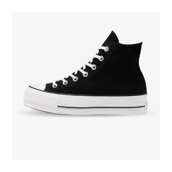 Converse All Star Altas con plataforma negras
