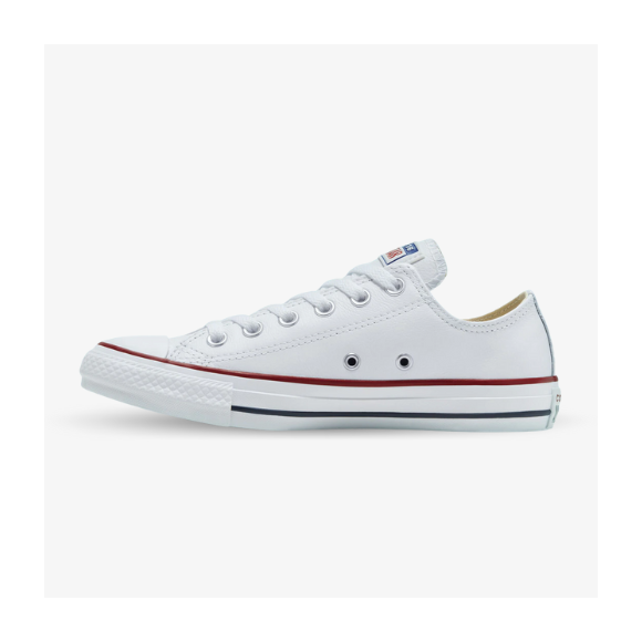 Converse All Star bajas blancas de cuero