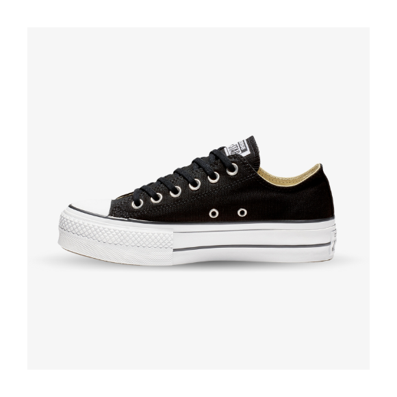 Converse All Star bajas con plataforma negras