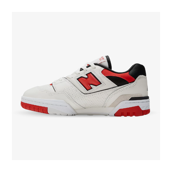 New Balance 550 beige y rojas