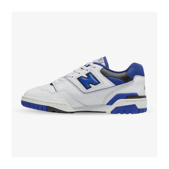 New Balance 550 blancas azules y negras