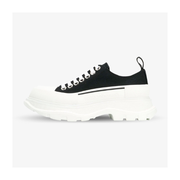 Alexander McQueen Tread Slick Bajas Negras y Blancas