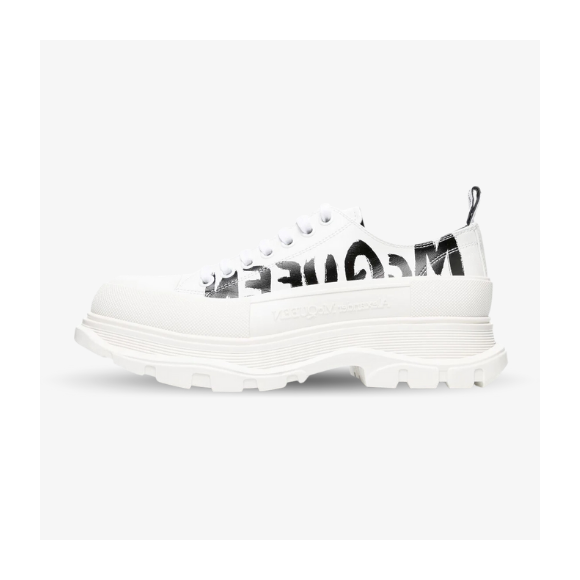 Alexander McQueen Tread Slick Bajas Blancas Grafiti