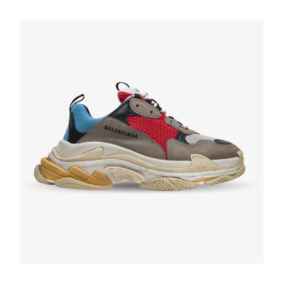 Balenciaga Triple S Grises Rojas Azules