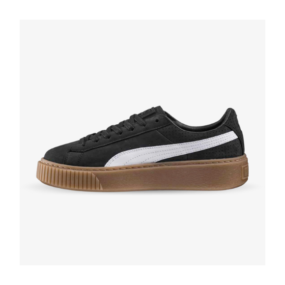 Puma Plataforma Suede Negras suela Marrón