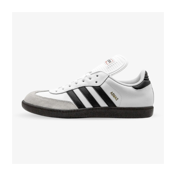 Adidas Samba Blancas y Negras Lengüeta Larga