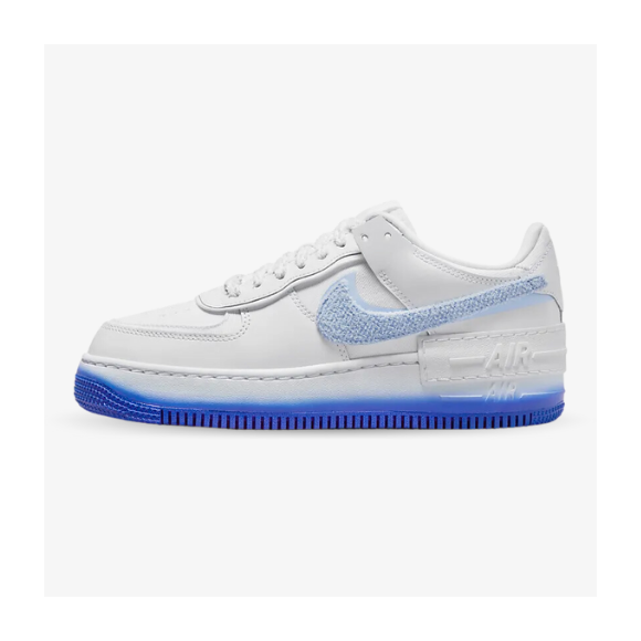 Nike Air Force 1 Shadow Chenille Swoosh blue tint