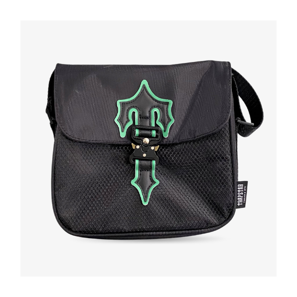 Bandolera Trapstar Cobra Negra Logo Verde