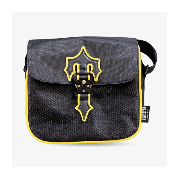 Bandolera Trapstar Cobra Negra Logo Amarillo