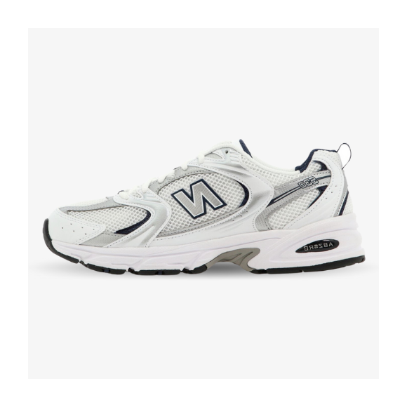 New Balance 530 blancas y azul marino