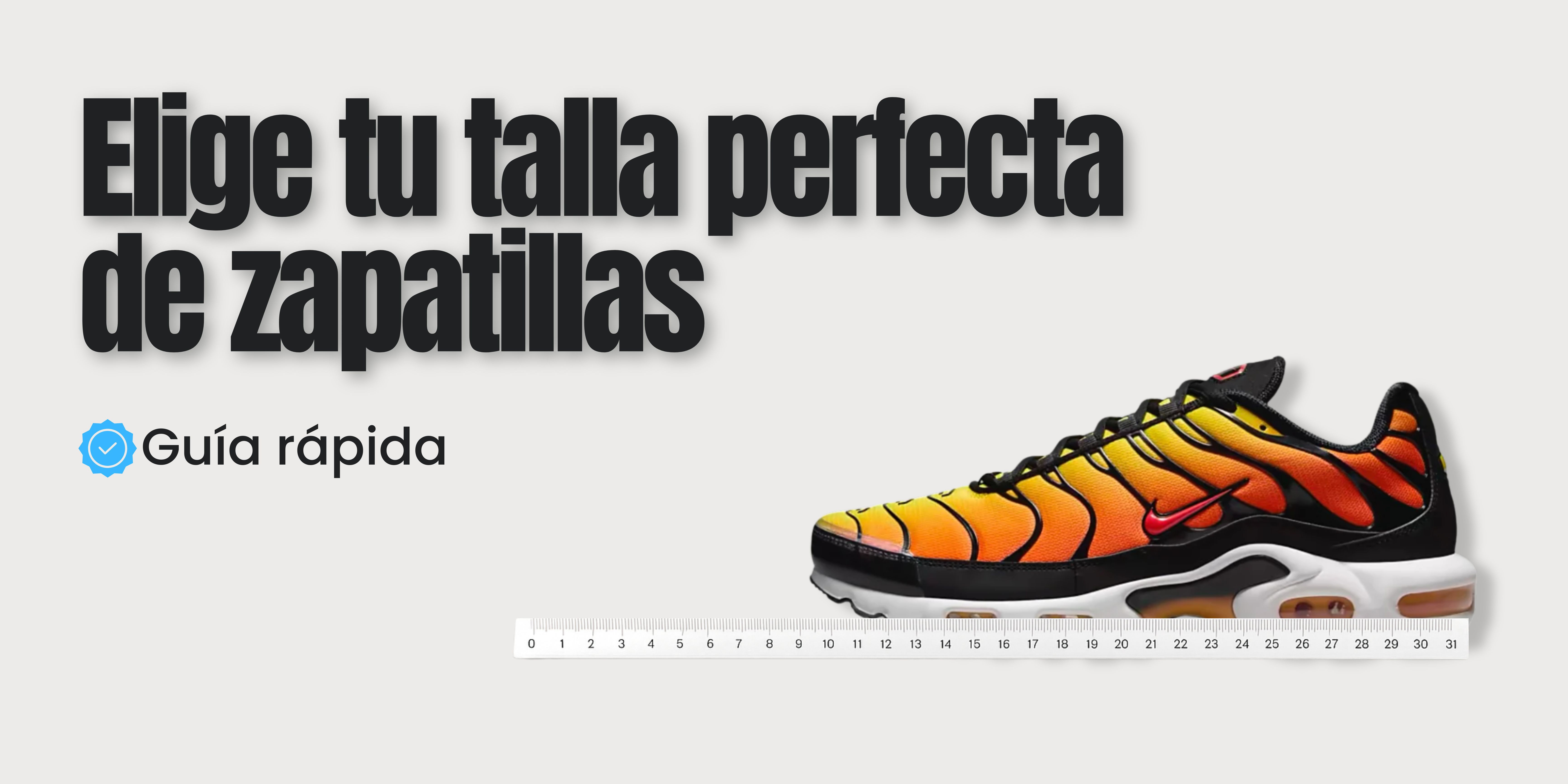 Cómo elegir la talla perfecta de zapatillas al comprar online